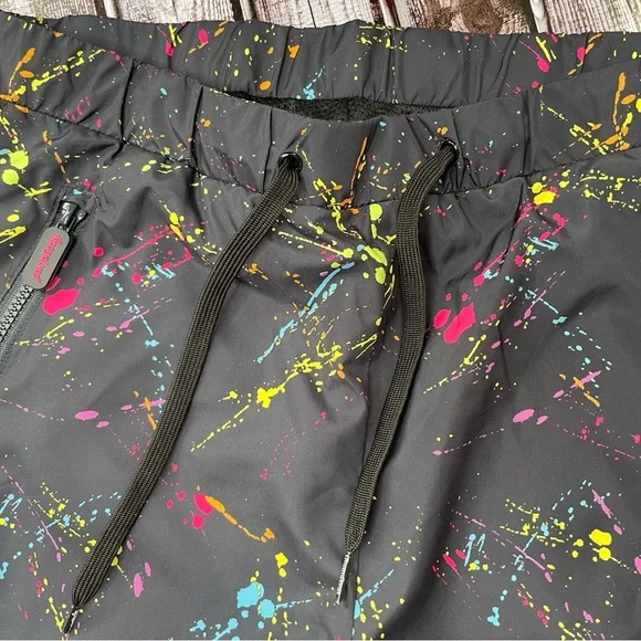 Tipsy Elves Neon Nightcrawl Windbreaker pants NWOT Unisex size Medium - Picture 3 of 9